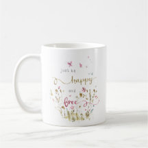Delicate Wildflower Butterflies Waterverf Quote