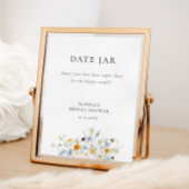 Delicate Wildflower Date Jar Poster