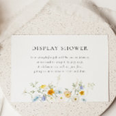 Delicate Wildflower Display Douche Informatiekaartje