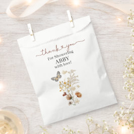 Delicate Wildflower en Butterfly Party Bedankzakje