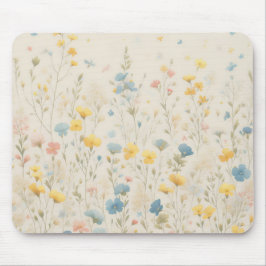Delicate Wildflower Meadow Art Muismat