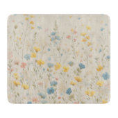 Delicate Wildflower Meadow Art Snijplank (Voorkant)