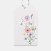 Delicate Wildflower Meadow Wedding Thank You Cadeaulabel (Achterkant)