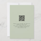 Delicate Wildflower QR Code Wedding Kaart (Achterkant)