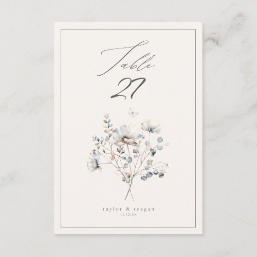 Delicate Wildflower Tafelnummer ID1102 (Achterkant)