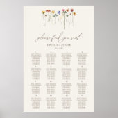Delicate Wildflower vindt u uw zitschema Poster (Voorkant)
