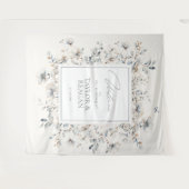 Delicate Wildflower Waterverf Arch Backdro ID1102 Wandkleed (Voorkant (horizontaal))