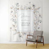 Delicate Wildflower Waterverf Arch Backdro ID1102 Wandkleed (In situ)