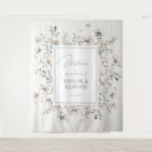 Delicate Wildflower Waterverf Arch Backdro ID1102 Wandkleed (Voorkant)