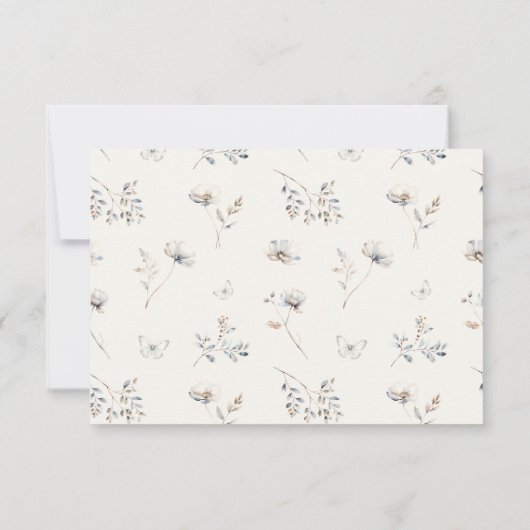 Delicate Wildflower Waterverf ID1102 RSVP (Achterkant)