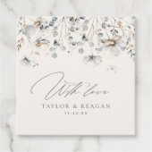 Delicate Wildflower Waterverf met liefde ID1102 Bedankjes Labels (Voorkant)