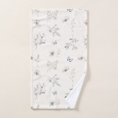 Delicate Wildflower Waterverf Patroon ID1102 Bad Handdoek (Handdoek)