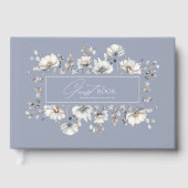 Delicate Wildflower Waterverf Trouwblauw ID1102 Gastenboek (Voorkant)
