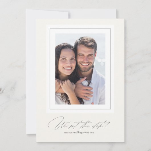 Delicate Wildflower Waterverf Wedding ID1102 Save The Date (Achterkant)