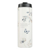 Delicate Wildflower Waterverf Wedding ID1102 Thermosbeker (Voorkant)