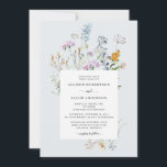 Delicate Wildflower Wedding Invitation Kaart<br><div class="desc">Delicate Wildflower Wedding Invitation Dit is elegantie en zachtheid geweven samen.</div>