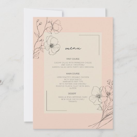 Delicate Wildflower Wedding Ivory White ID1102 (Voorkant)