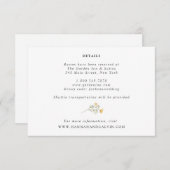 Delicate Wildflower Wedding — Kaart met details (Voorkant / Achterkant)