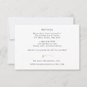 Delicate Wildflower Wedding — Kaart met details (Voorkant)