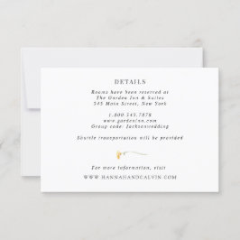 Delicate Wildflower Wedding — Kaart met details