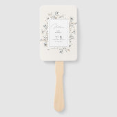 Delicate Wildflower Wedding Welkomstprogramma ID11 Handwaaier (Voorkant)