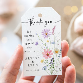 Delicate Wildflower Weiland Trouw Dank Je Cadeaulabel