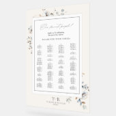 Delicate Wildflower Zitplaatskaart Ivoor ID1102 Acryl Bord (Hoek)