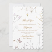 Delicate Wildflowers Bedankt voor je komst kaart (Voorkant)