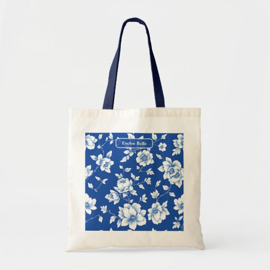 Delicate Winding Vines Coastal Elegance Art Tote Bag (Voorkant)