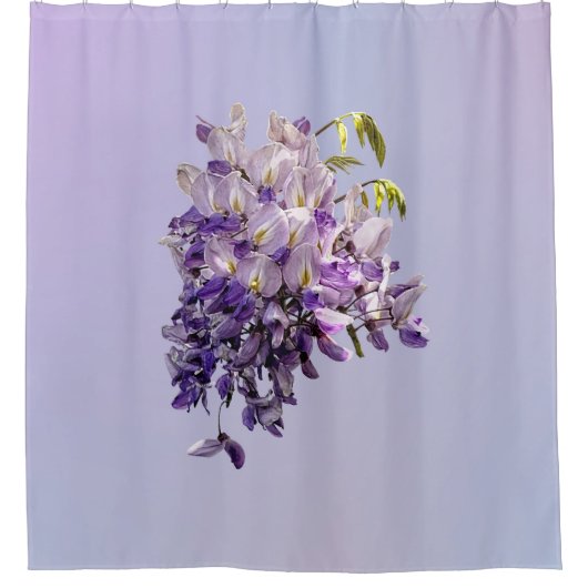 Delicate Wisteria Douchegordijn (Voorkant)