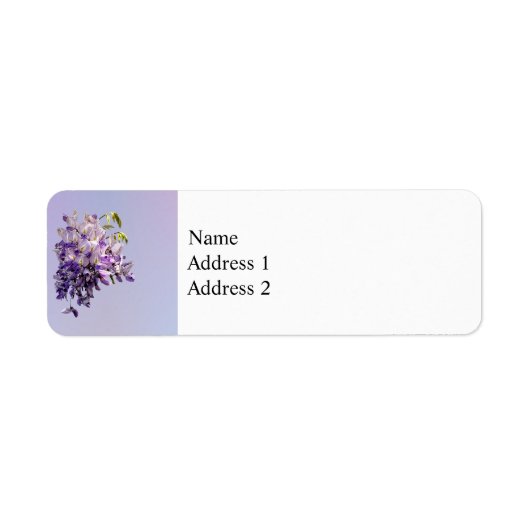 Delicate Wisteria Etiket (Voorkant)
