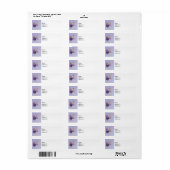 Delicate Wisteria Etiket (Full Sheet)