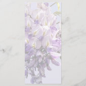 Delicate Wisteria Wedding Menu (Achterkant)