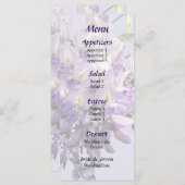 Delicate Wisteria Wedding Menu (Voorkant / Achterkant)