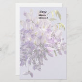 Delicate Wisteria Wedding Products Briefpapier (Voorkant / Achterkant)