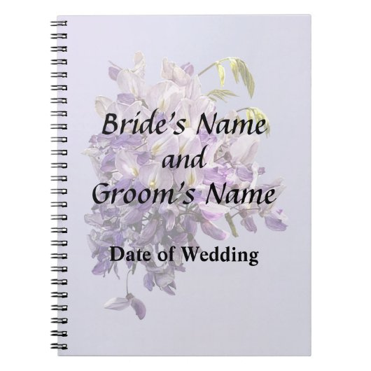 Delicate Wisteria Wedding Products Notitieboek (Voorkant)