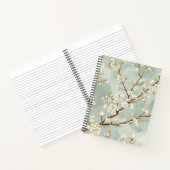 Delicate Witte Bloesemtak Botanisch Notitieboek (Binnen)
