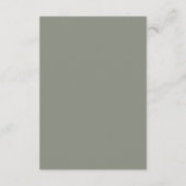 Delicate Witte Gele Bloemen Bruiloft Informatiekaartje (Achterkant)