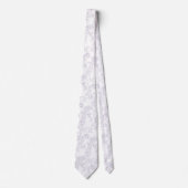 Delicate witte lavendelrozen stropdas (Voorkant)