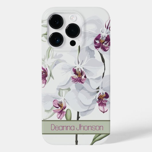 Delicate witte orchideeën  Case-Mate iPhone case (Achterkant)