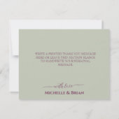 Delicate Witte Orchideeën Schilderij Bedankkaart (Achterkant)