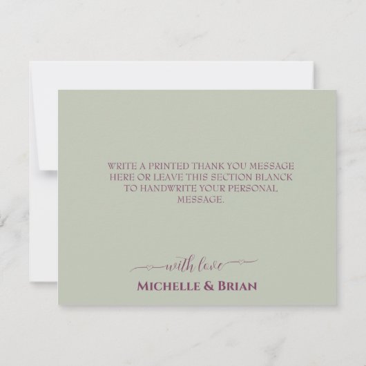 Delicate witte orchideeën schilderij dank u kaart (Achterkant)