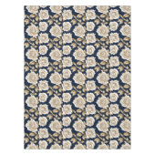 Delicate witte rozen met gouden accenten tafelkleed (Voorkant)