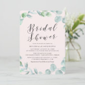 Delicate Wreath | Bruiloftsuitnodiging Kaart (Staand voorkant)
