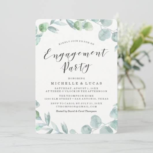 Delicate Wreath | Uitnodiging van de indienende pa (Staand voorkant)