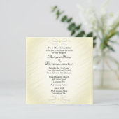 Delicate Yellow 2 Wedding Invitation Kaart (Staand voorkant)