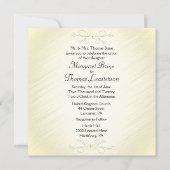 Delicate Yellow 2 Wedding Invitation Kaart (Voorkant)