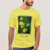 Delicate Yellow Daisy Wildbloemen gepersonaliseerd T-shirt (Voorkant)