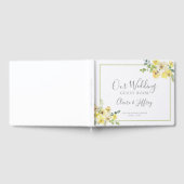 Delicate Yellow Floral Garden Wedding Custom Gastenboek (Volledig)