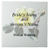 Delicate Yellow Rose Tegeltje (Voorkant)